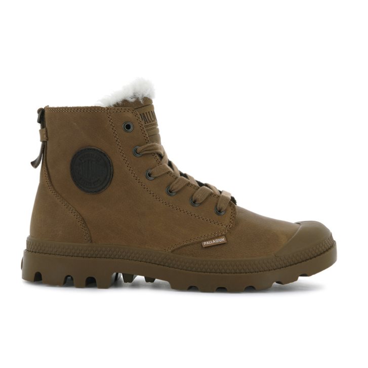 Bottes Palladium Pampa Hi Pilot Femme Marron | FR PSH361M